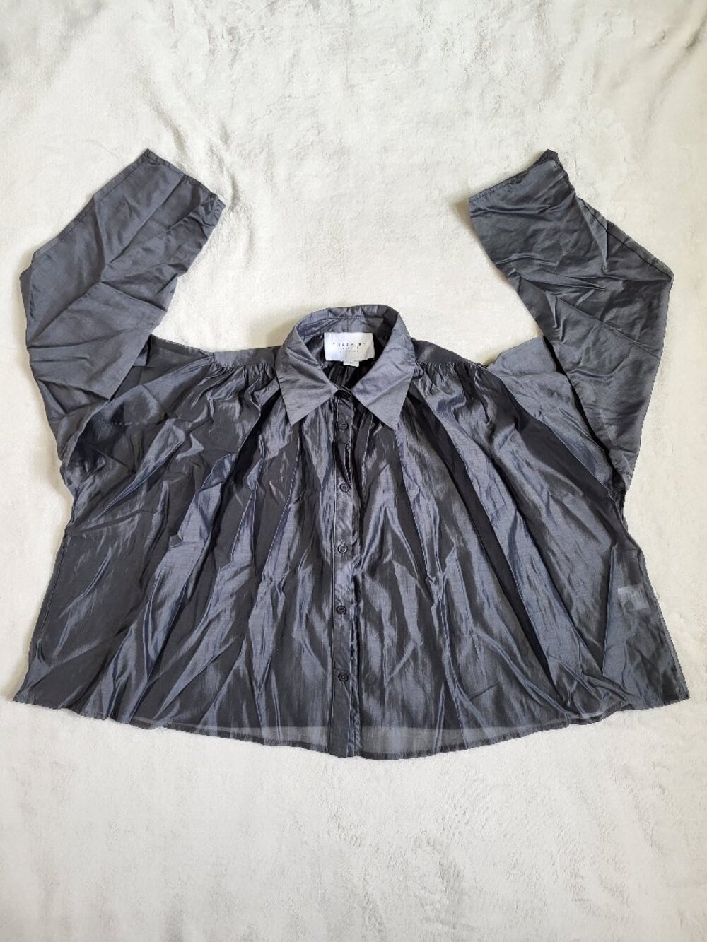 THE SHIRT By Rochelle Behrens The Long Sleeve Hayden Shirt Oversized - Medium